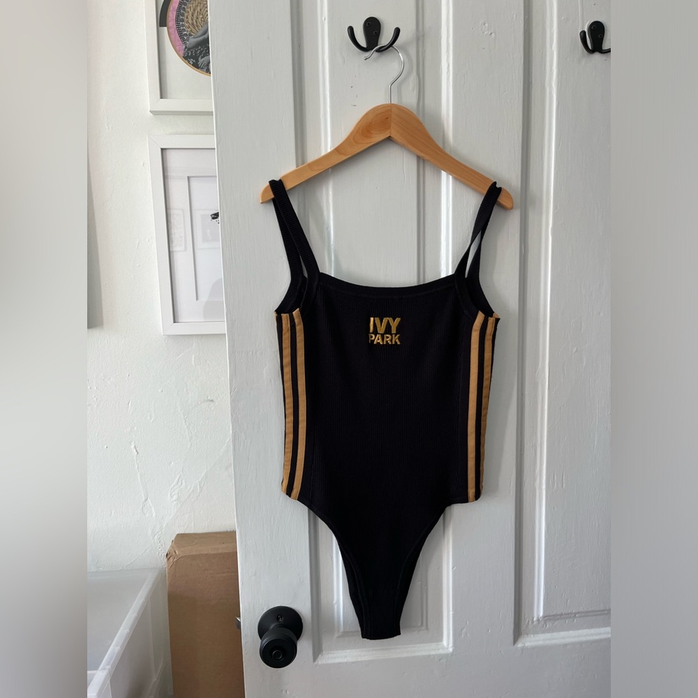 Adidas Ivy Park Black Knit Tank Bodysuit